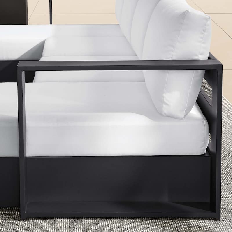 Tahoe Patio Aluminum 4-Piece Sectional Sofa Set