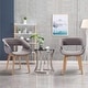 preview thumbnail 18 of 39, Mcombo Modern Accent Armchairs Kitchen Dining Room Chairs Set of 2 - 28*20*24 in