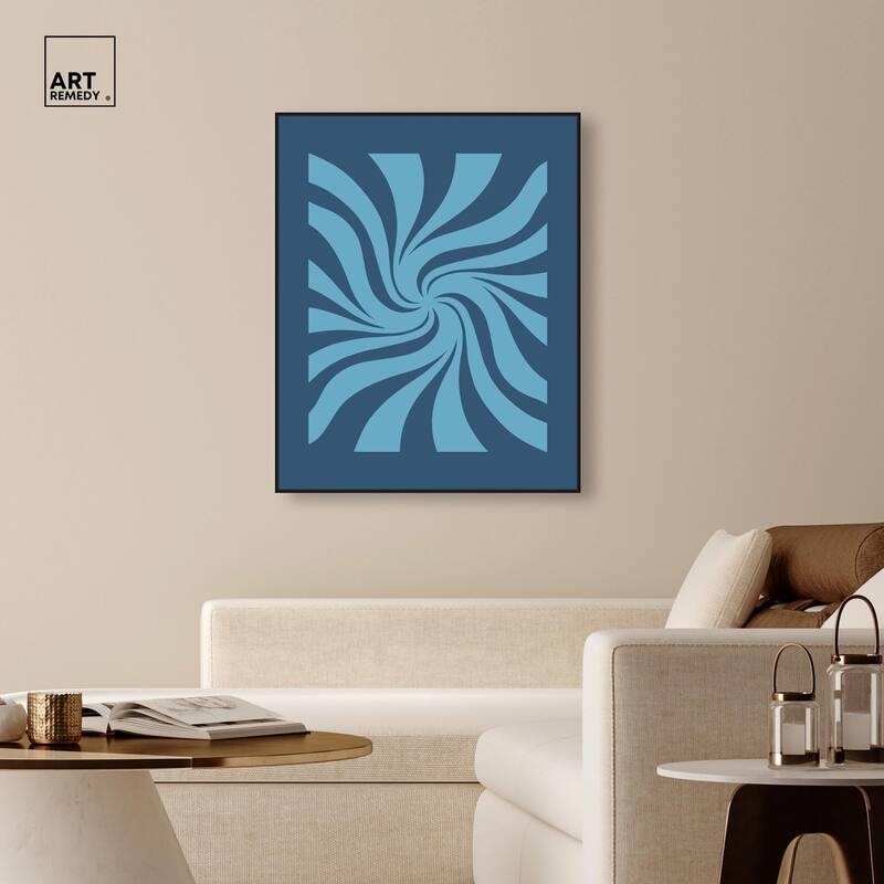 Carnaval Retro Blues Canvas by Art Remedy