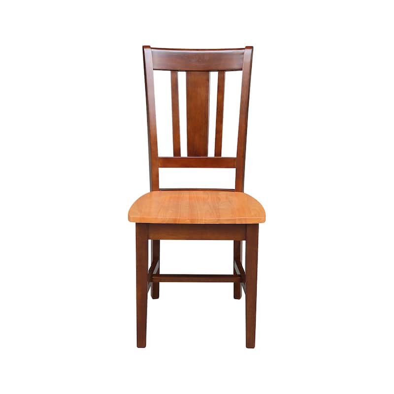 36" Round Top Pedestal Dining Table with 2 San Remo Chairs - 3 Piece Set