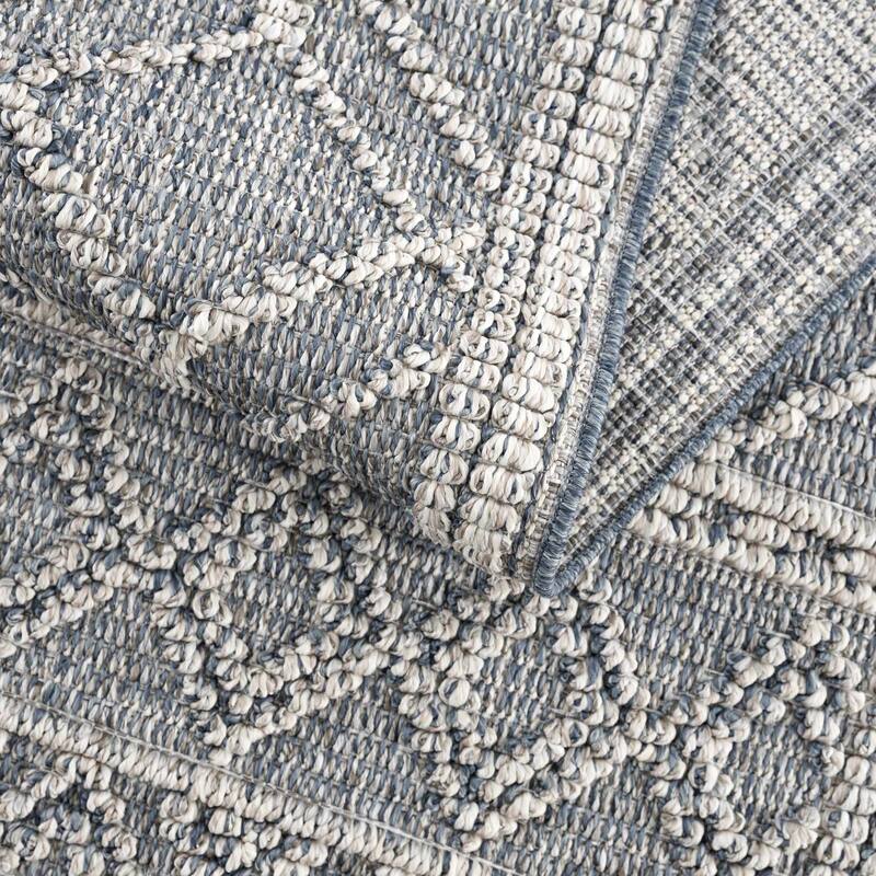 Hauteloom Butch Living Room, Bedroom Patio Outdoor Area Rug - Farmhouse - Taupe,Beige - 2' x 3'