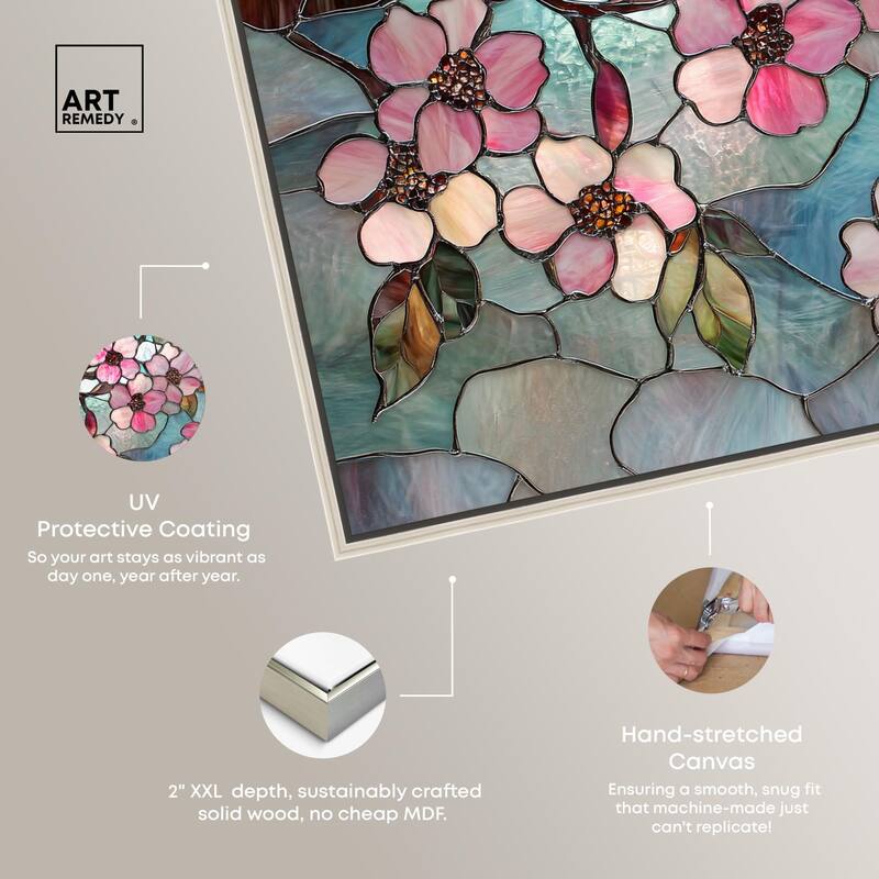 Shimmering Spring Blossoms II Canvas by Art Remedy