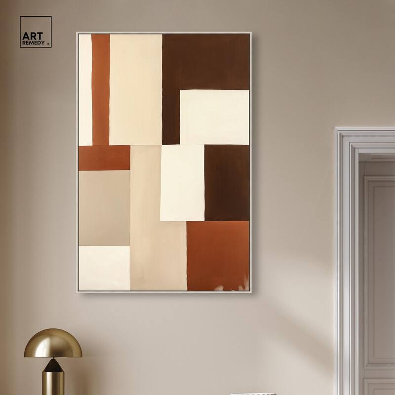 Tonal Grid I Canvas by Art Remedy