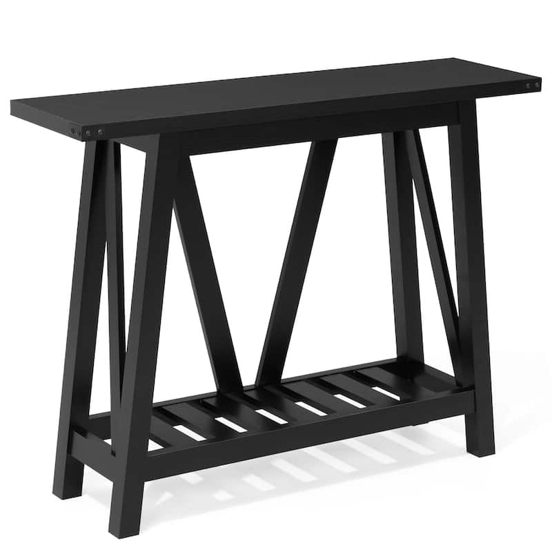 Console Table with Storage Shelf Entry Table for Living Room Hallway - 41.34 in L * 11.42 in W * 31.5 in H