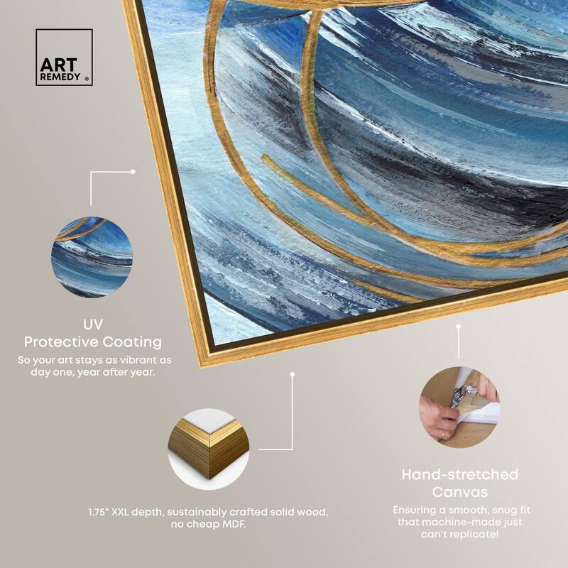 Golden Riviera Canvas Set of 2 by Art Remedy