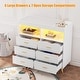 preview thumbnail 5 of 13, Baby Changing Table Dresser with LED Lights & Charging Station - N/A