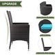 preview thumbnail 12 of 52, Kullavik Outdoor Dining Set, Rattan Patio Furniture Dining Table & Chairs