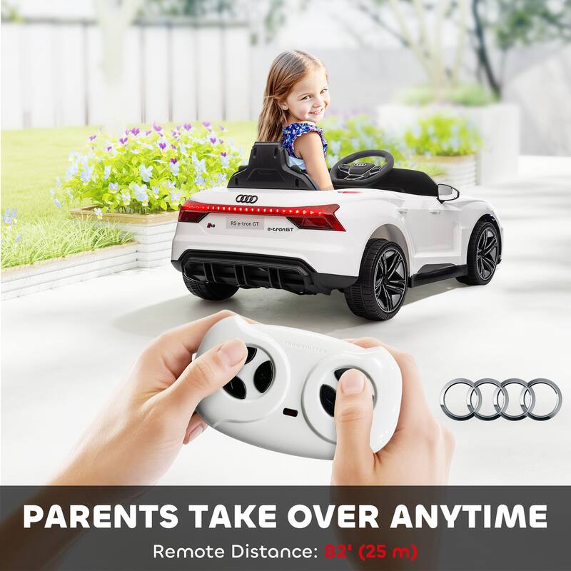 Aosom Kids Ride on Car, 12V Licensed Audi RS E-tron GT 3.1 MPH Electric Car for Kids