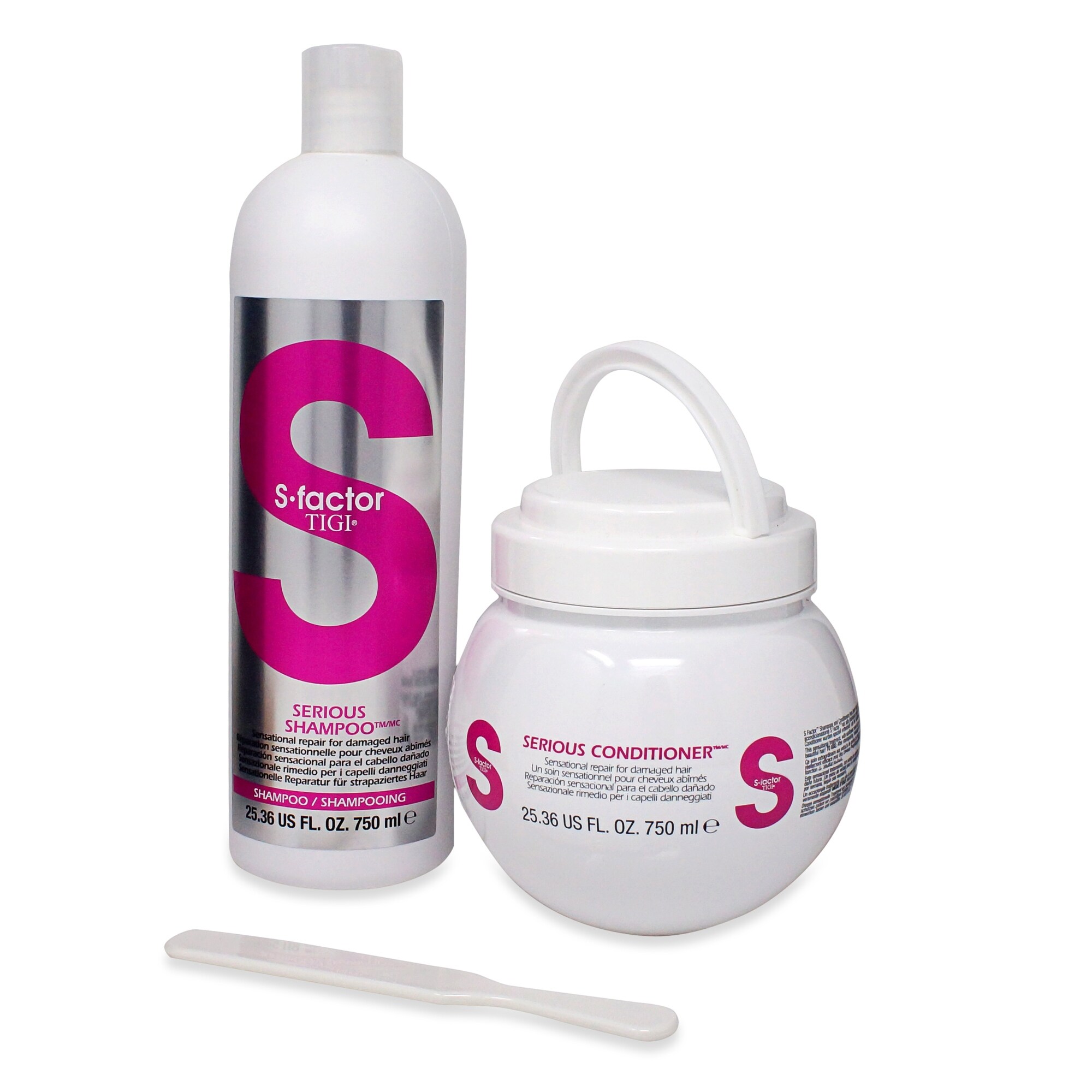 Shop Tigi S Factor Serious Shampoo 25 36 Oz S Factor Serious 25 36 Oz Combo Pack Overstock 28870315