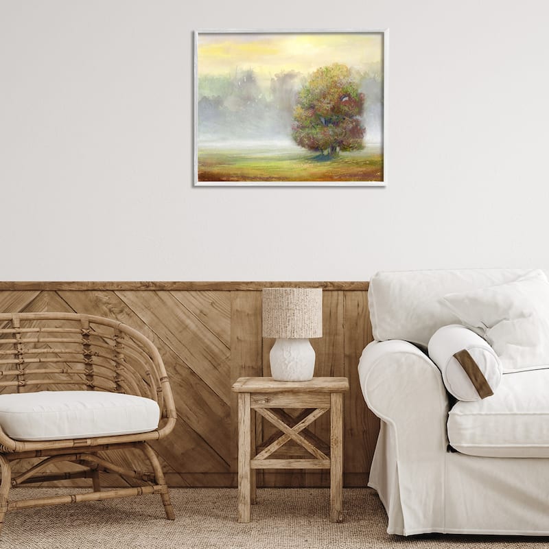 Stupell Dry Brush Tree in Nature Framed Giclee Art Design By Ashley Davis