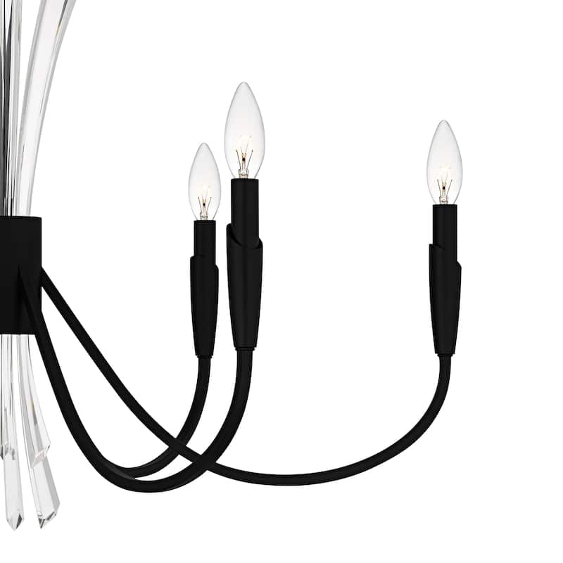 Cecily 6-Light Matte Black Chandelier
