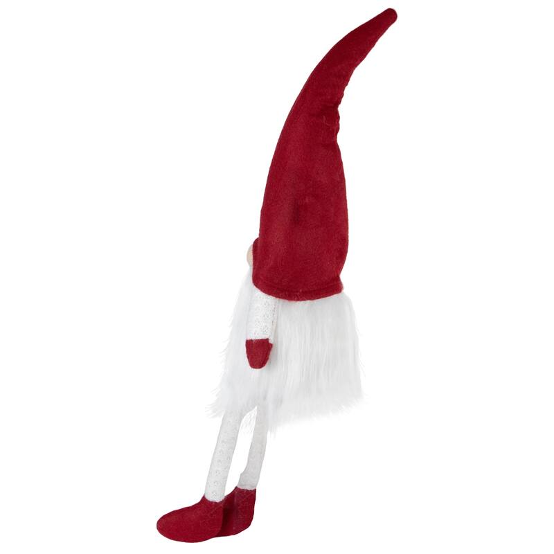 Lighted Sitting Gnome with Dangling Legs Christmas Decoration - 20"
