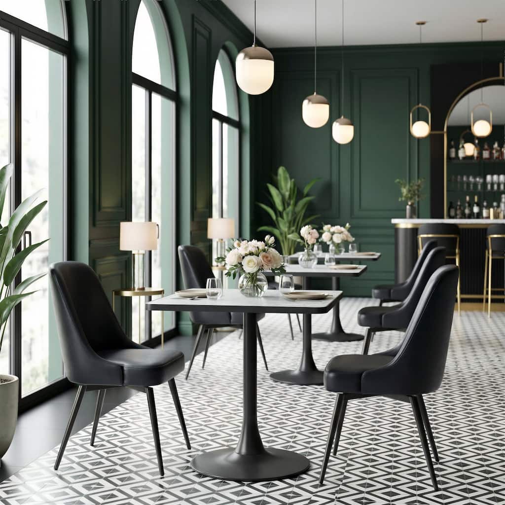 Spot Bistro Table Gray & Black