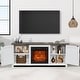 preview thumbnail 3 of 53, 58-Inch Farmhouse Electric Fireplace TV Stand with Storage Cabinets and Adjustable Shelves