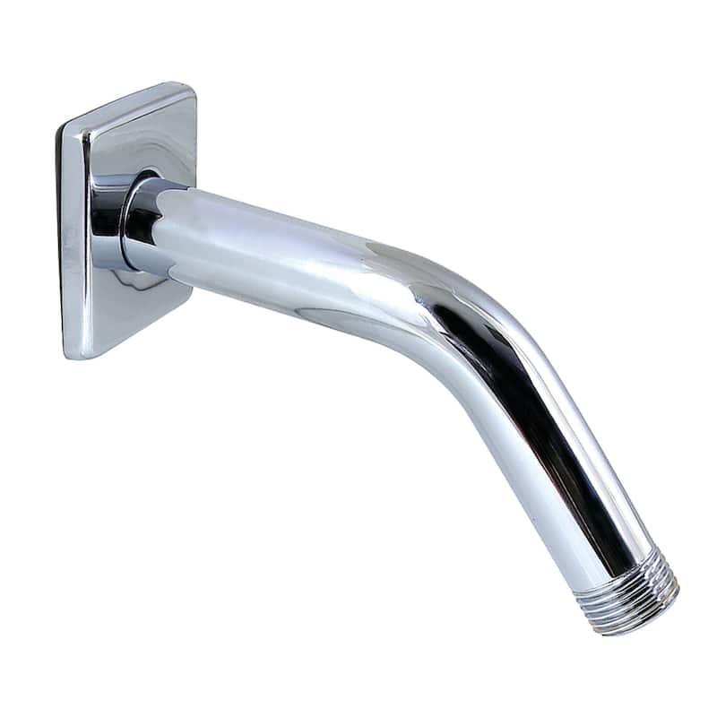 Kingston Brass Claremont 7-Inch Shower Arm with Square Flange - Polished Chrome