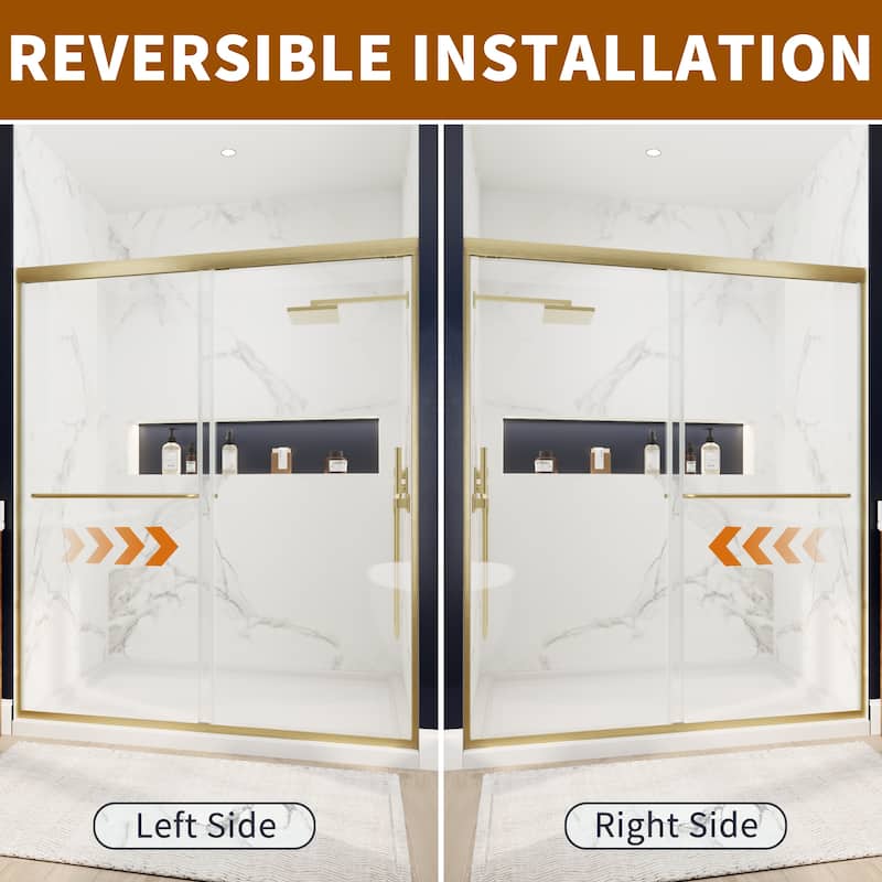 Modland 44-48''x 70'' Glass Shower Door - 44''-48''x 70''