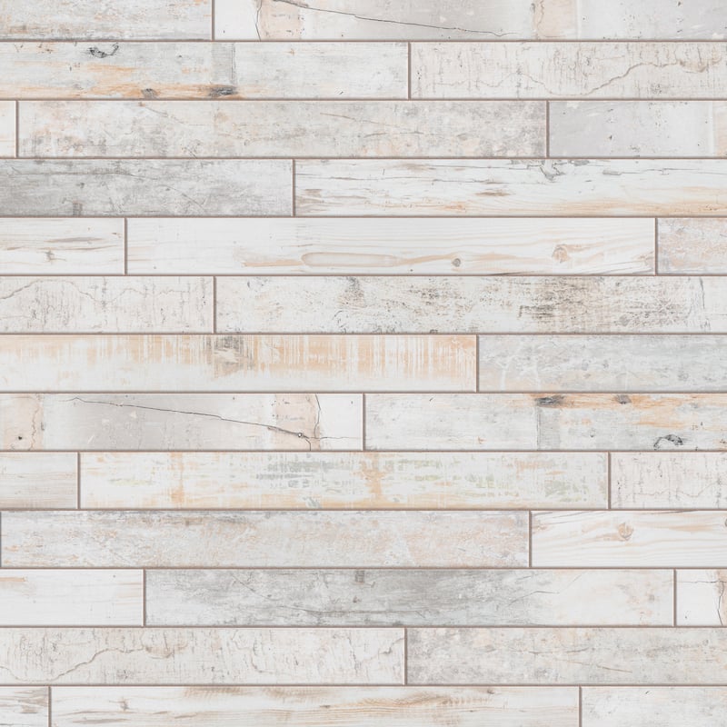 Merola Tile Melvin White 2-7/8" x 26-1/2" Porcelain Floor and Wall Tile