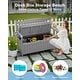 preview thumbnail 46 of 50, WINSOON All-Weather HIPS Outdoor Garden Bench, 56" Adirondack Outdoor Patio Bench