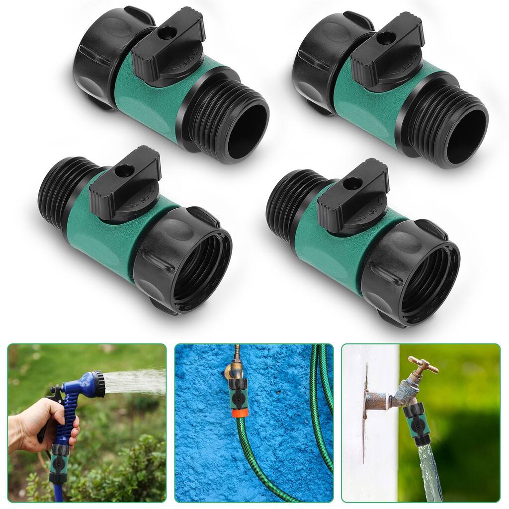 4x 3/4" Garden Hose Connector Sprinkler Quick Connect Fitting