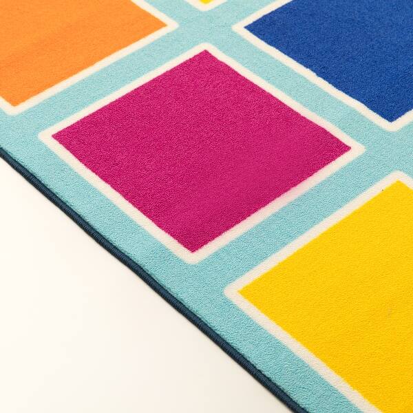 Shop Deerlux Colorful Kids Classroom Seating Area Rug Multicolor Blocks 8 X 10 Ft Large 8 X 10 Overstock 31849722