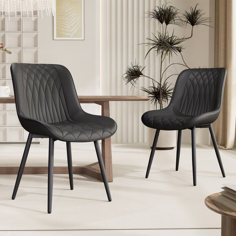 Modern Dining Chairs Set of 2 Upholstered Dining Room Chairs