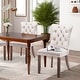 preview thumbnail 85 of 99, High-end Tufted Velvet Upholstered Nailhead Dining Chair Set of 6 Set of 2 - Beige