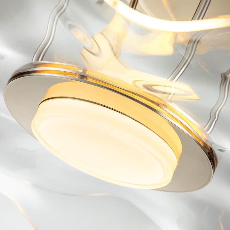 Golden Lighting 8046-SF Vetrina 24" Wide Semi-flush Ceiling Fixture