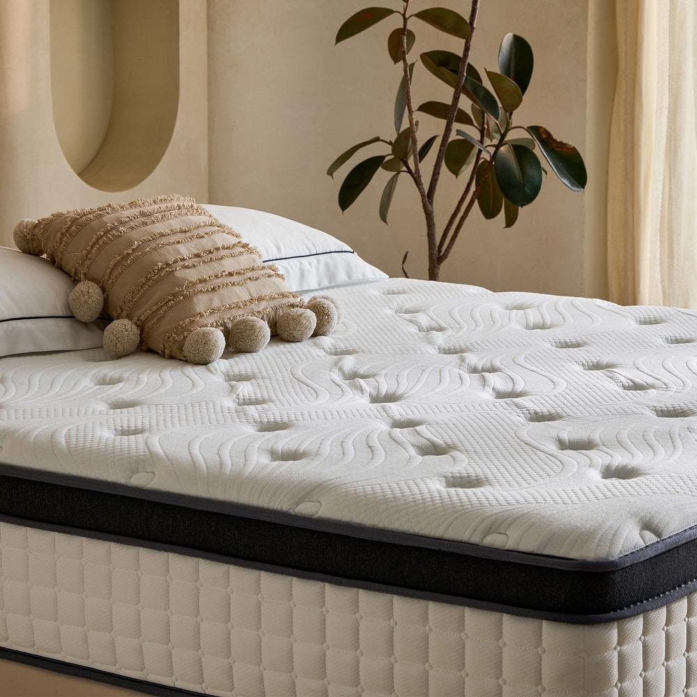 Comfort Medium Firm Gel Memory Foam Hybrid CertiPUR-US Motion Isolation 12 in. Mattress