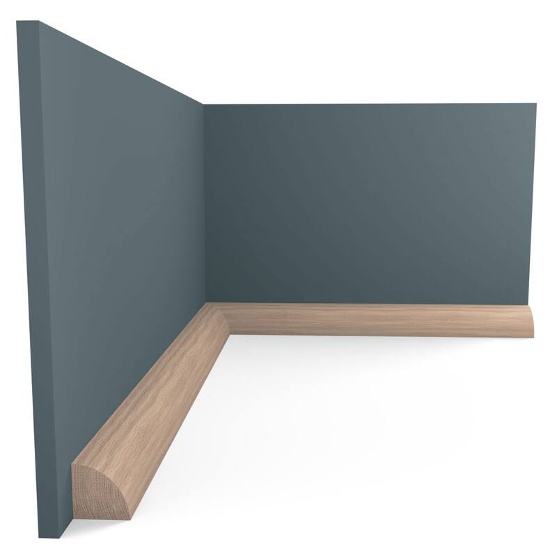WM103: 1-1/16-in D x 1-1/16-in W x 96-in L Americraft Finger-Joint Pine Quarter Round Moulding