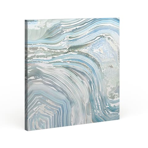 Carson Carrington 'Agate in Blue II' Premium Gallery-wrapped Canvas Wall Art