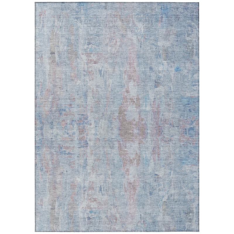 Machine Washable Indoor/ Outdoor Muted Ombre Chantille Rug