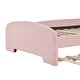 preview thumbnail 13 of 13, Chenille Upholstered Twin Size Platform Bed with Trundle