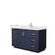 Option Dark Blue, Gold Trim, White Quartz Top