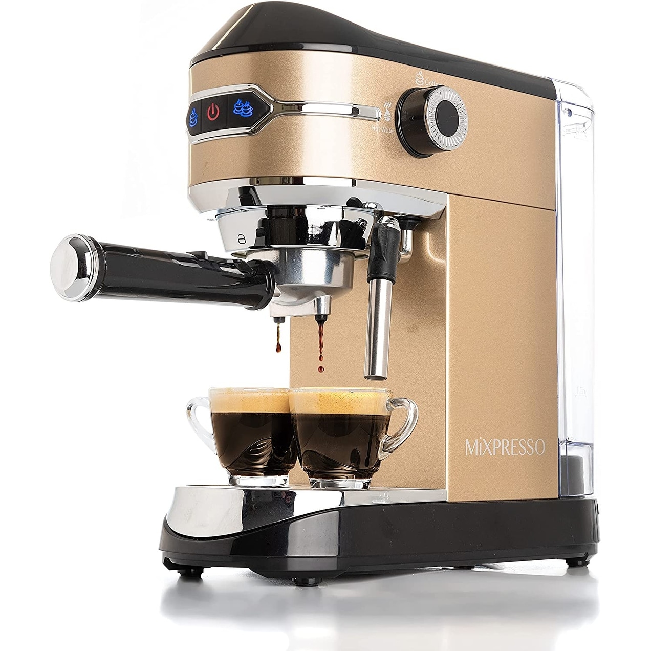 In de naam paddestoel iets Mixpresso Espresso Maker, 15 Bar Espresso Machine With Milk Frother, Fast  Heating Automatic Espresso Machine - Overstock - 37509521