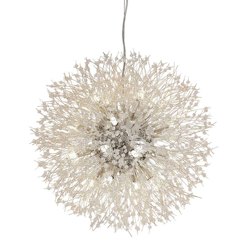 16-Light Dandelion Crystal Chandelier Firework Pendant Ceiling Light