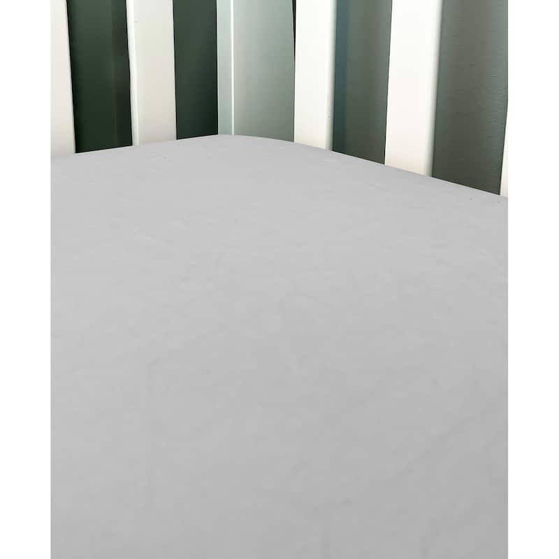 Baby Solid Flannel Crib Sheet - N/A