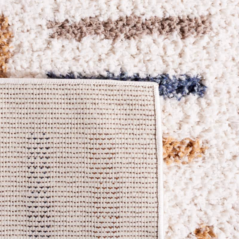 SAFAVIEH Calico Shag Tytti Geometric 1.5-inch Thick Rug