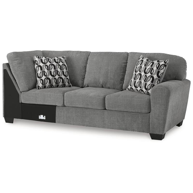 Signature Design by Ashley Birkdale Court Gray 3-Piece Sectional with Chaise