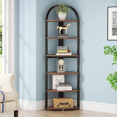 6-tier Tall Freestanding Corner Shelf