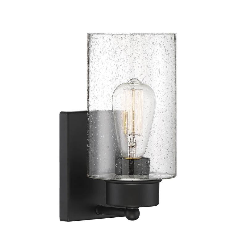 Meridian M90013 Single Light 11" Tall Wall Sconce - Matte Black