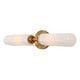 preview thumbnail 9 of 9, Uttermost Wellsville 2 Lt Brass Sconce - 22"W x 4.375"D x 5"H