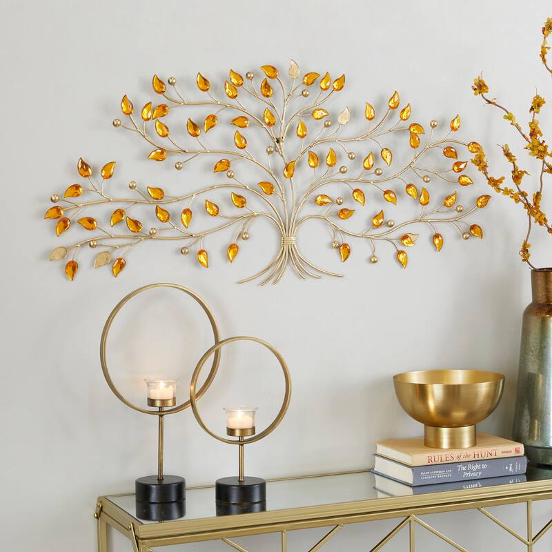Silver Metal Tree Wall Decor - Silver