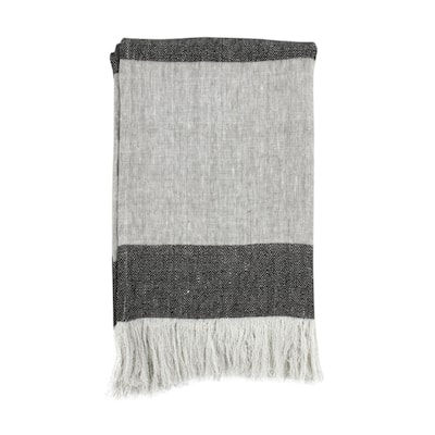 Villa by Classic Home Talara 100% Belgian Linen Throw Blanket