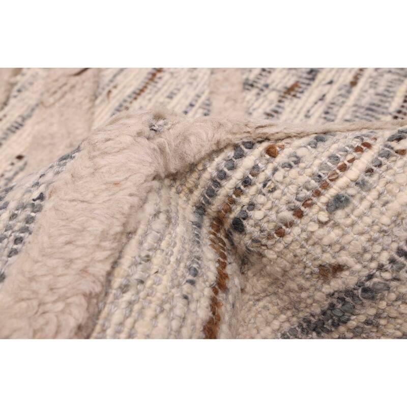 ECARPETGALLERY Hand-knotted Looma Ivory Wool Rug - 8'3 x 9'10