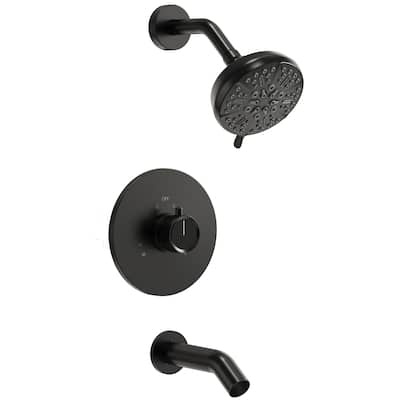 Shower and Tub Faucet Set With Valve Trim