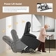 preview thumbnail 22 of 53, Oversized Power Lift Recliner Chair with Massage & Heat, PU Leather, USB Port, Cup Holders & Pockets