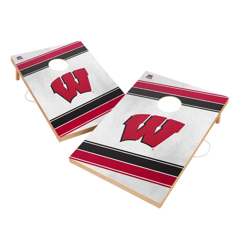 Wisconsin Badgers 2x4 Tailgate Cornhole Boards - Include Carrying Case
