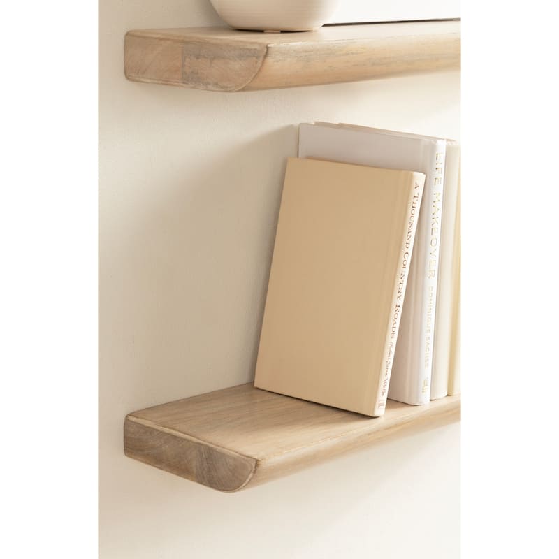 Kate and Laurel Burena Wood Floating Shelves