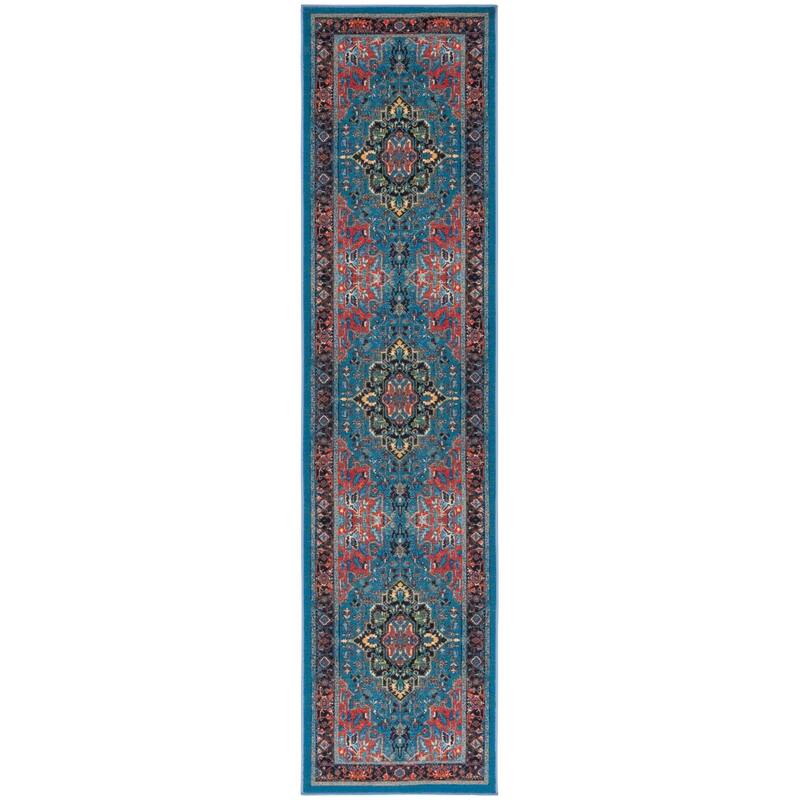 SAFAVIEH Journey Machine Washable Slip Resistant Kristi Oriental Medallion