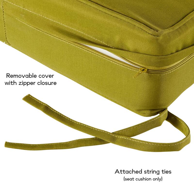Outdoor 2-Piece Reversible Deep Seat Cushion Set (Cushions Only)